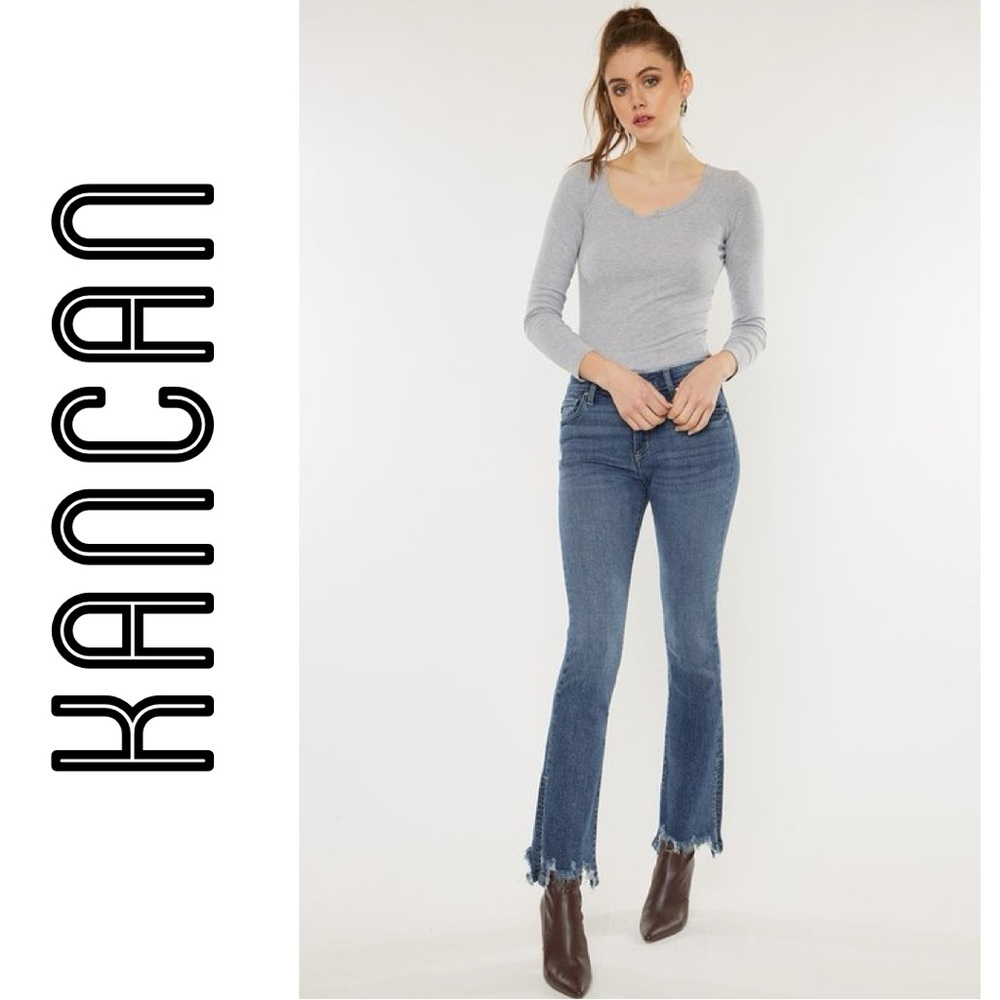 Kancan Mid Rise Bootcut Jean NWT